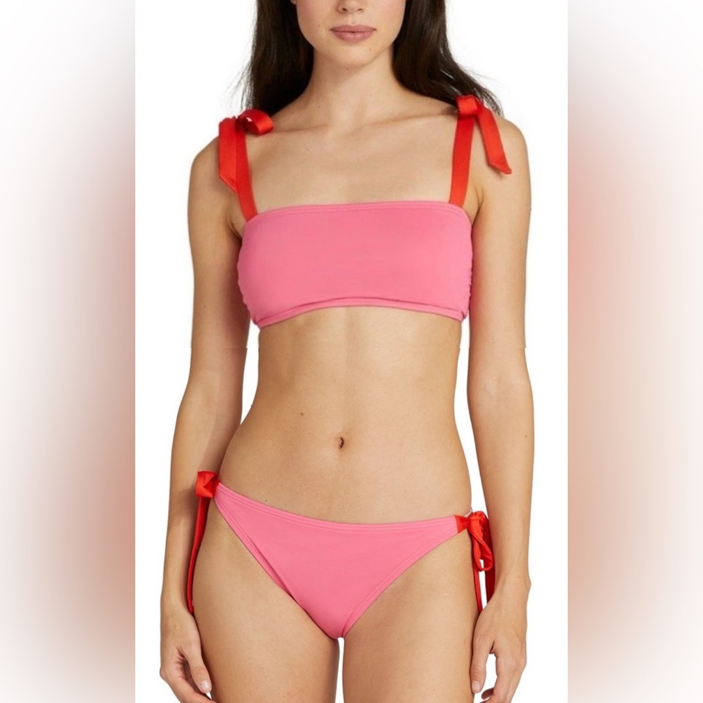 Kate Spade Bow tie Pink and Red Bikini Set